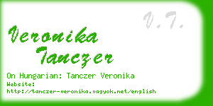 veronika tanczer business card